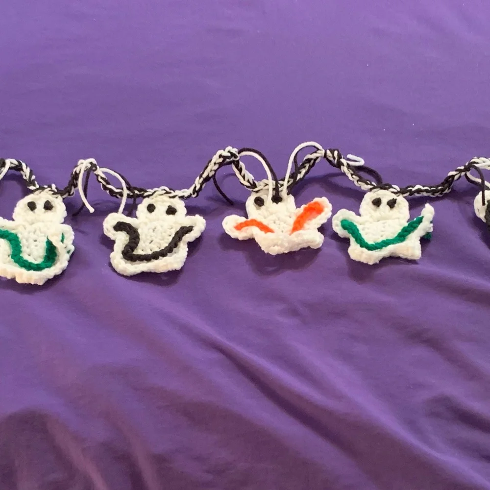 Ghost Garland Eight New Crochet Handmade